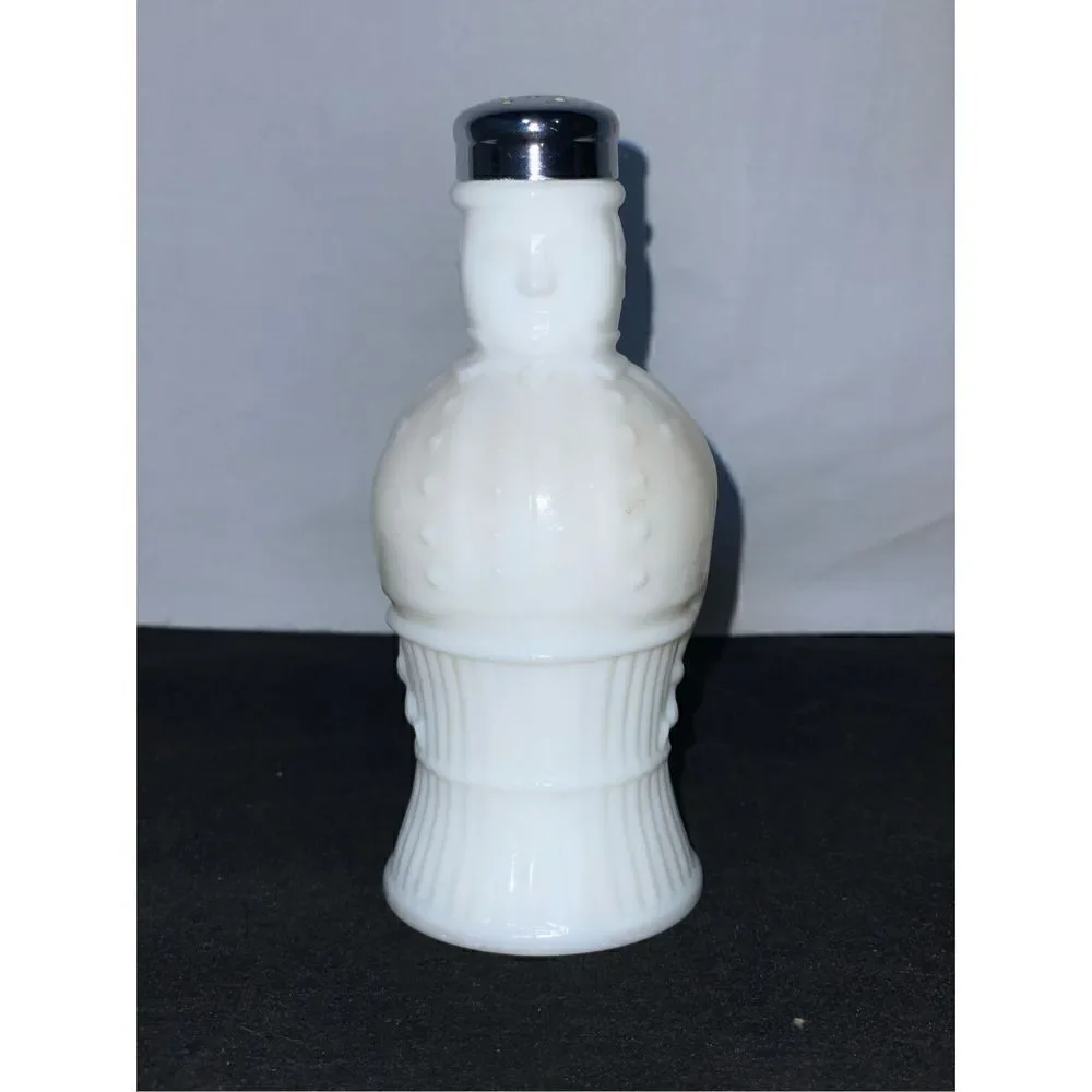 Vintage milk glass shaker